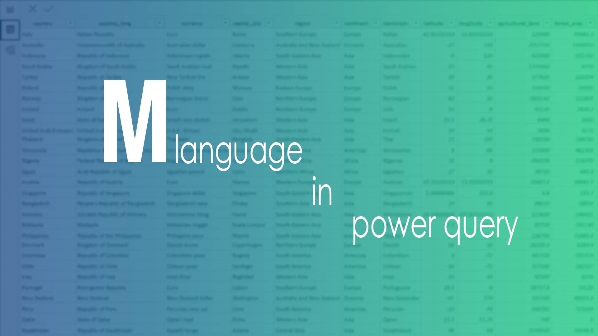 زبان M در PowerBI - معرفی تابع های مختلف زبان M در Power bi